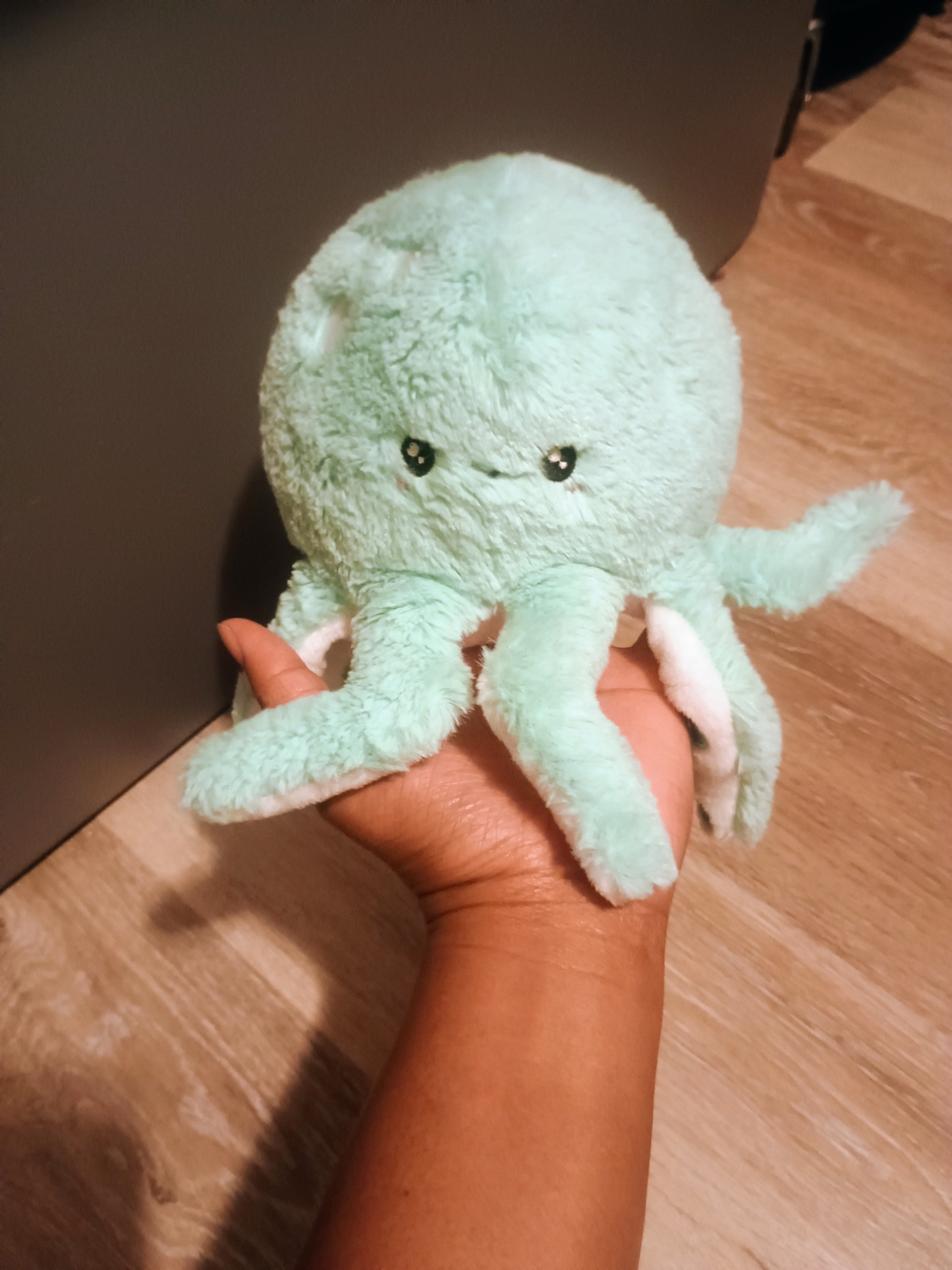 Squishable Octopus Mini Plush- Mint Green - Picture 3 of 9
